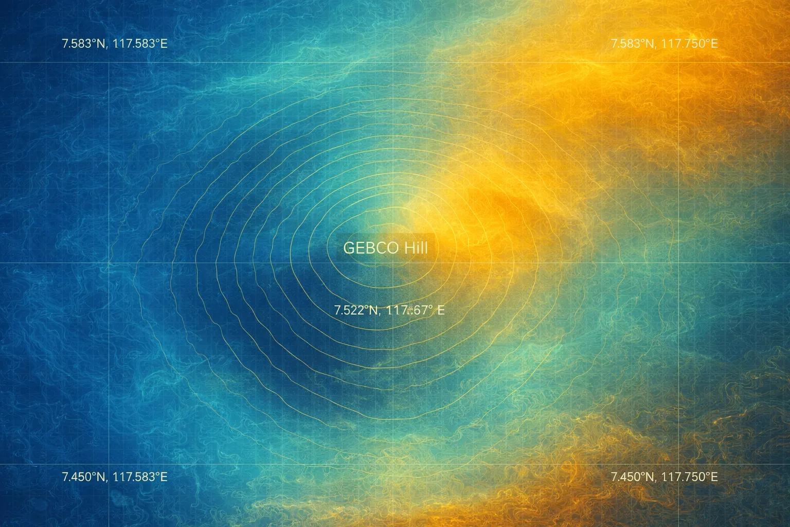 Bathymetric map overlay — ALBA computational archaeology